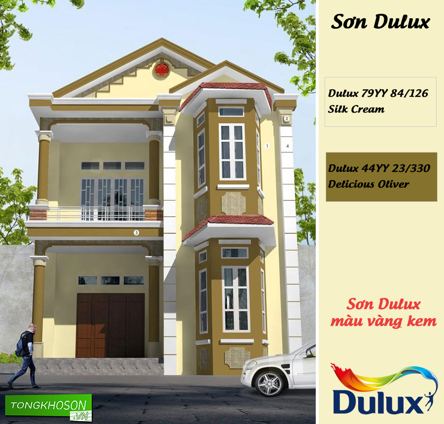 Sơn Dulux màu vàng kem 79YY 84/126