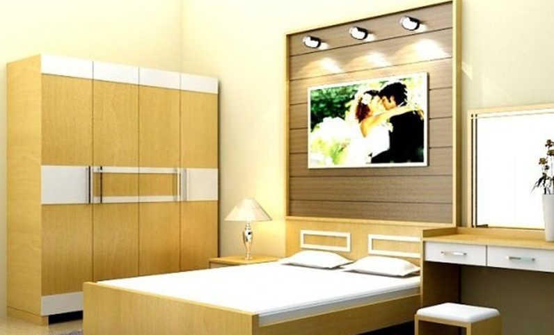 xu hướng sơn phòng ngủ đẹp - màu vàng gỗ